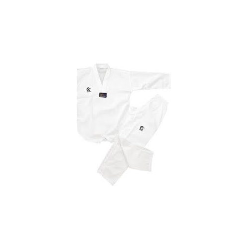 White V Ribbed TaeKwondo Dobok/Uniform - WT Approved 
