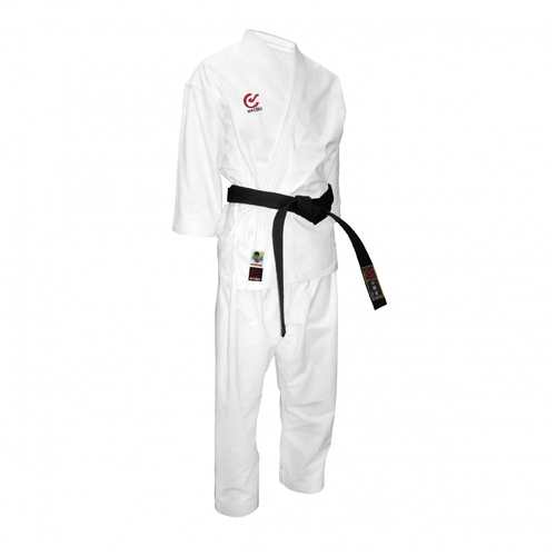WACOKU - WKF Approved 14oz Canvas Karate Gi - White/160cm