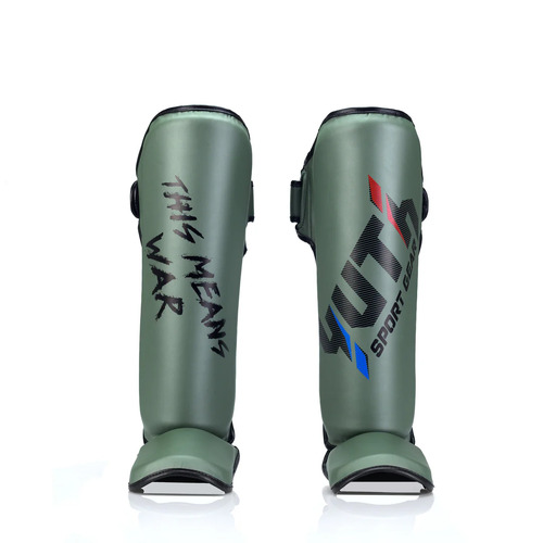 YUTH - Sport Line Shin Guards - Army Green/Large
